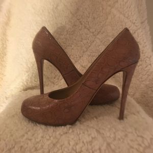 Giuseppe Zanotti Tan Round Toe Stilettos | 40